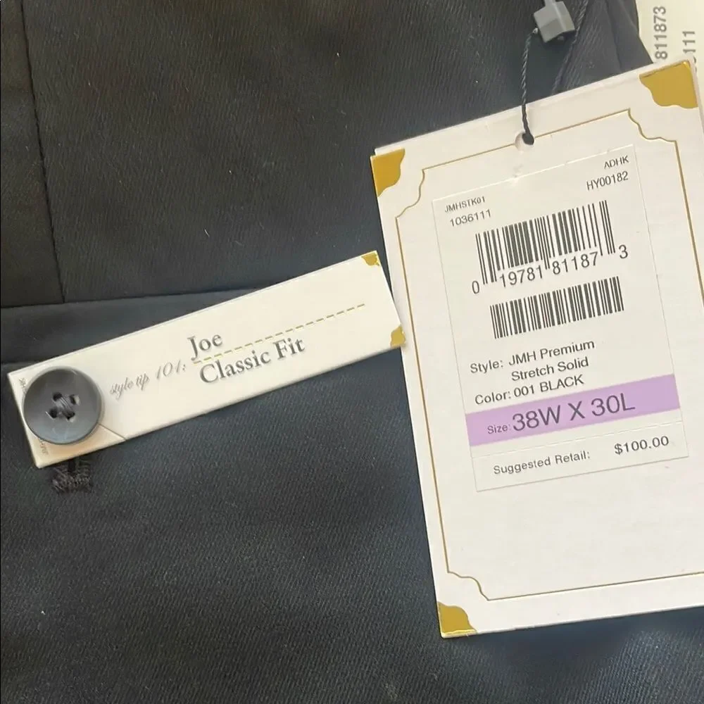NEW J.M. Haggar Classic Fit Black Suit Coat and Trousers